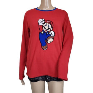 SUPER MARIO Fleece Long Sleeve Shirt